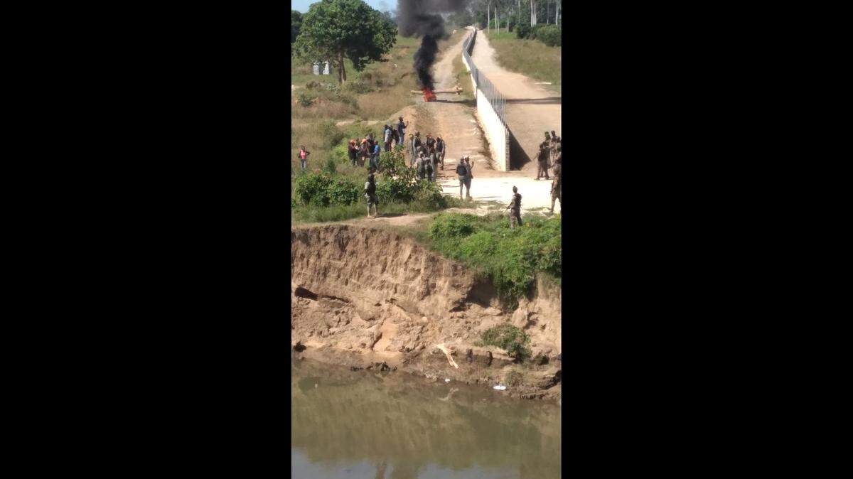 The Dominican Republic has built a wall along the border with Haiti.