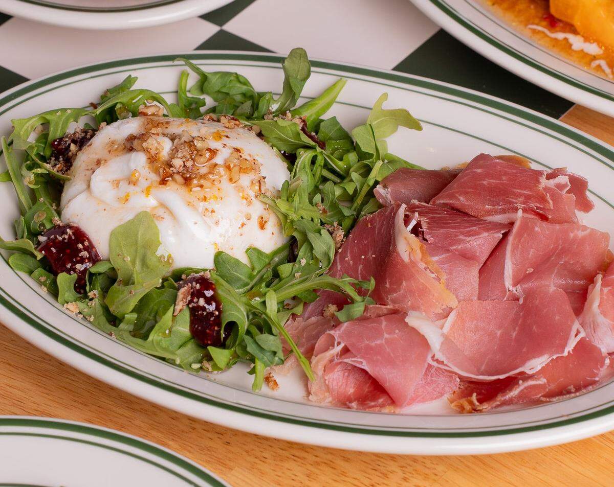 One of the offerings from the mozzarella bar at Pasta & Juliet.