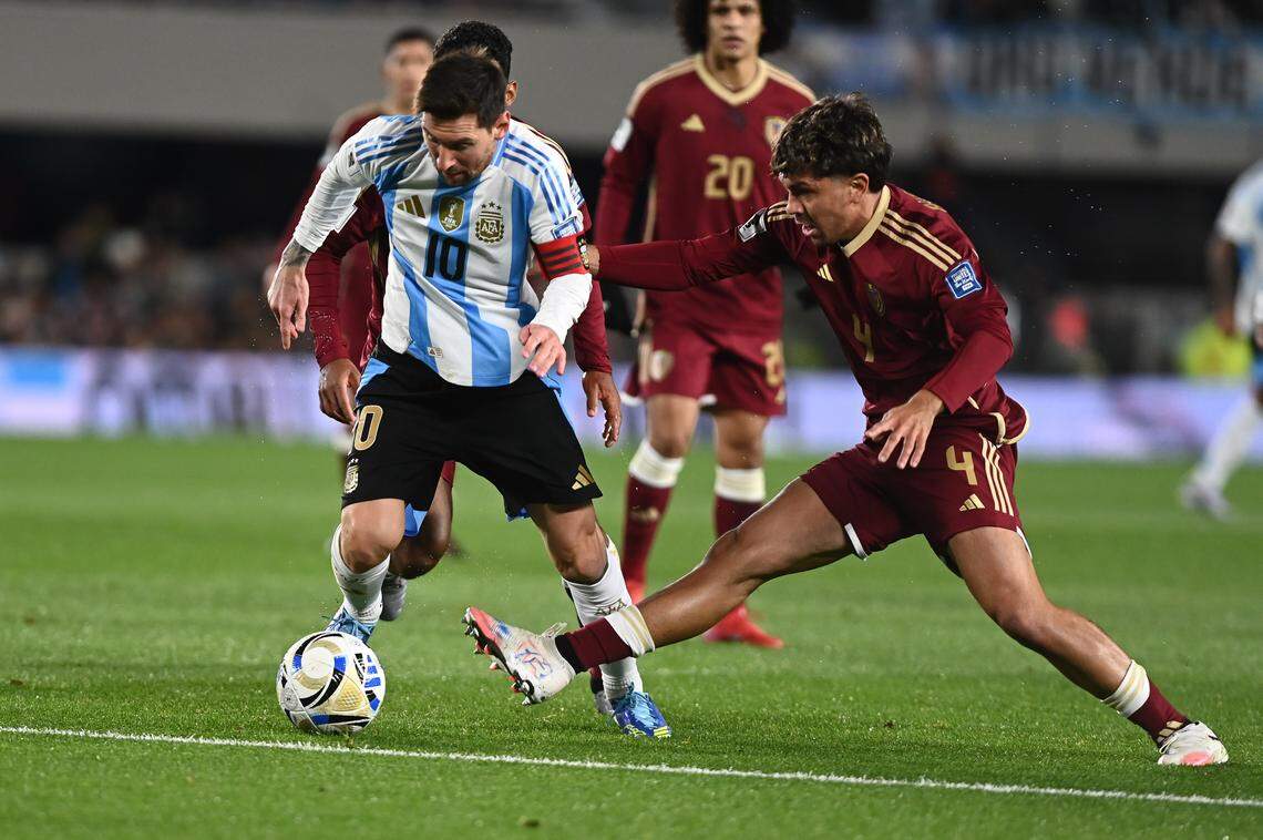 BUENOS AIRES, AR - 04.09.2025: ARGENTINAXVENEZUELA - Lionel Messi of the Argentine national soccer team during a match against Venezuela for the South America qualifiers on Thursday, September 3, 2026 in Buenos Aires, Argentina (Photo: Gabriel Sotelo/Fotoarena/Sipa USA)