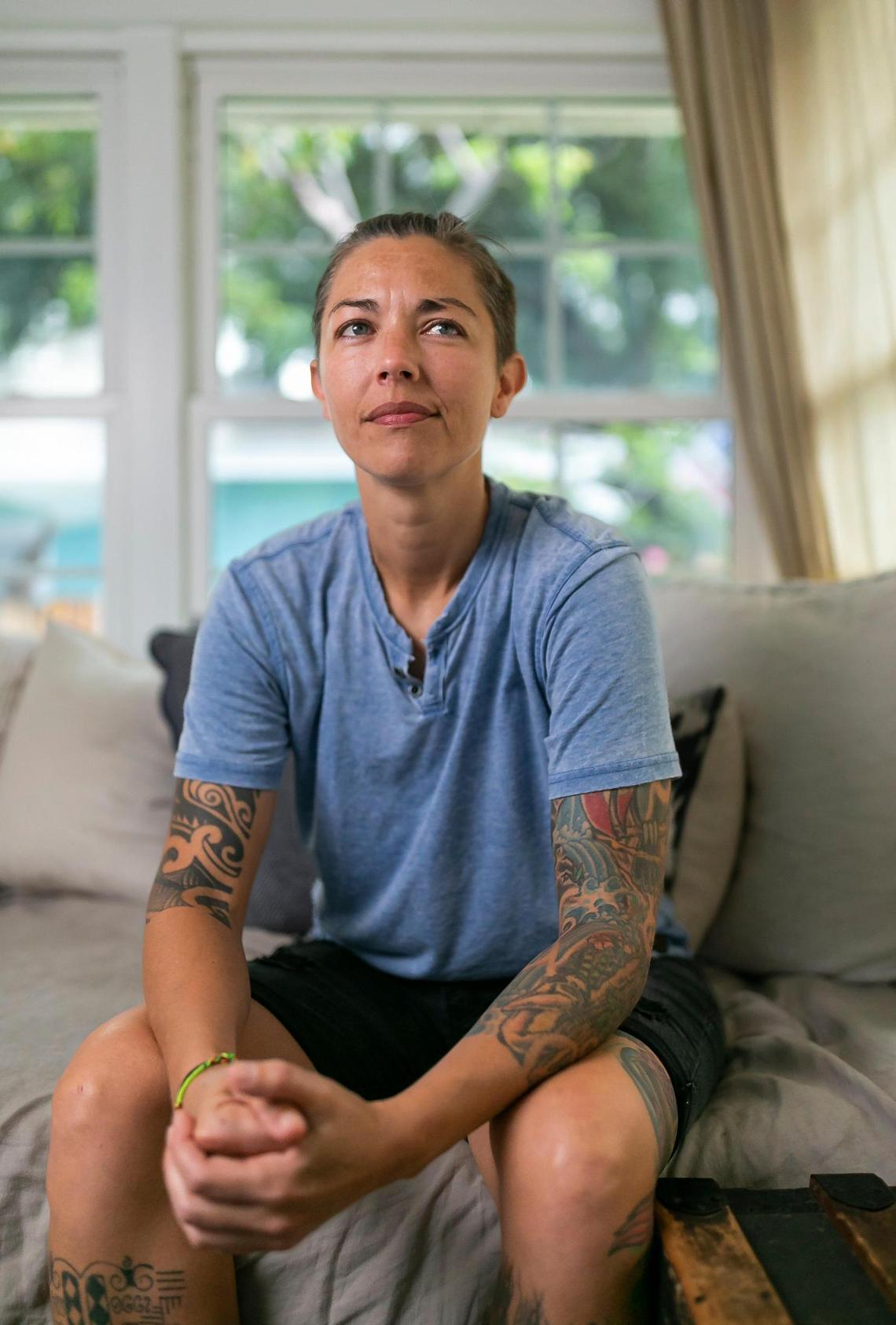 Broward Sheriff’s Office Battalion Chief Nichole Notte, 41, has been dealing with post traumatic stress disorder since working at the site of the Champlain Towers South condo collapse.