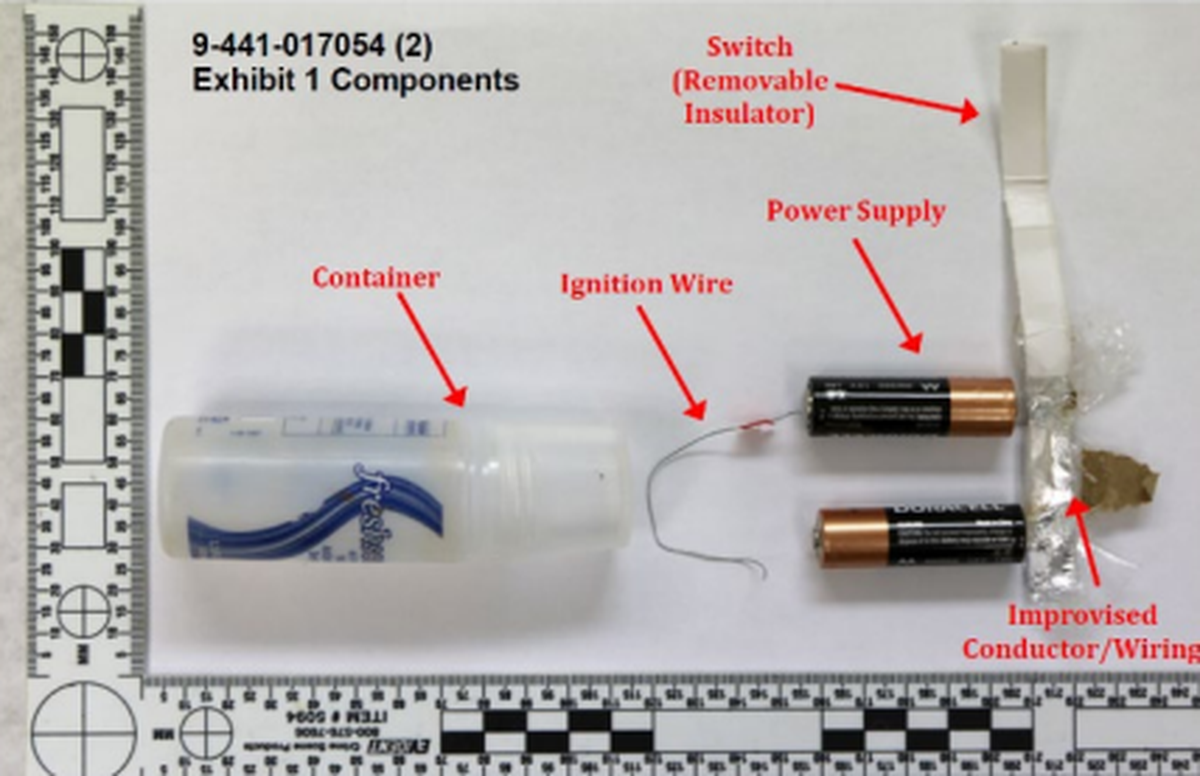 One of the bombs.