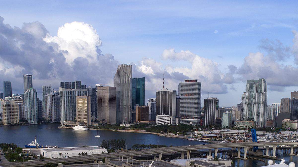 View of City of Miami Skyline, on June 1, 2018.