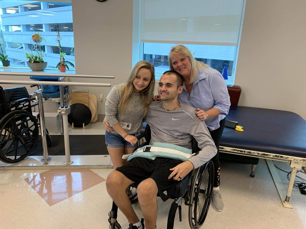 On Thursday, about three months after his death-defying experience, Thomas Nicholas Williams is leaving the hospital with his family.