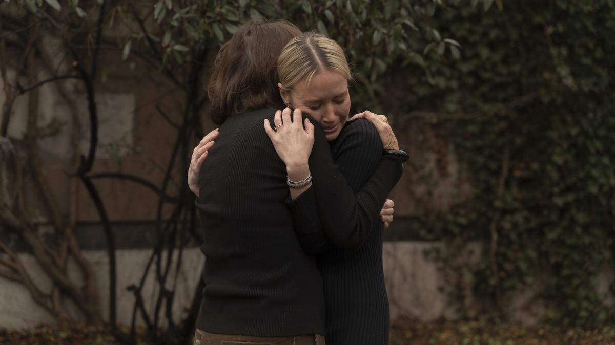 Lindsey Acree, right, and her mother in Brooklyn, New York, on Thursday, March 12, 2026. She was Victim #1 in the Alexander brothers’ sex-trafficking trial in Manhattan federal court. On Monday, March 9, 2026, a jury found the three brothers from Miami guilty on all counts.