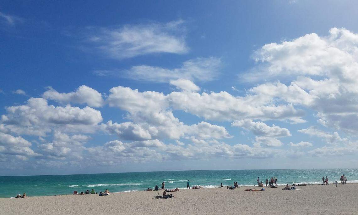 Miami Beach doesn’t look too shabby in winter, that’s for sure.