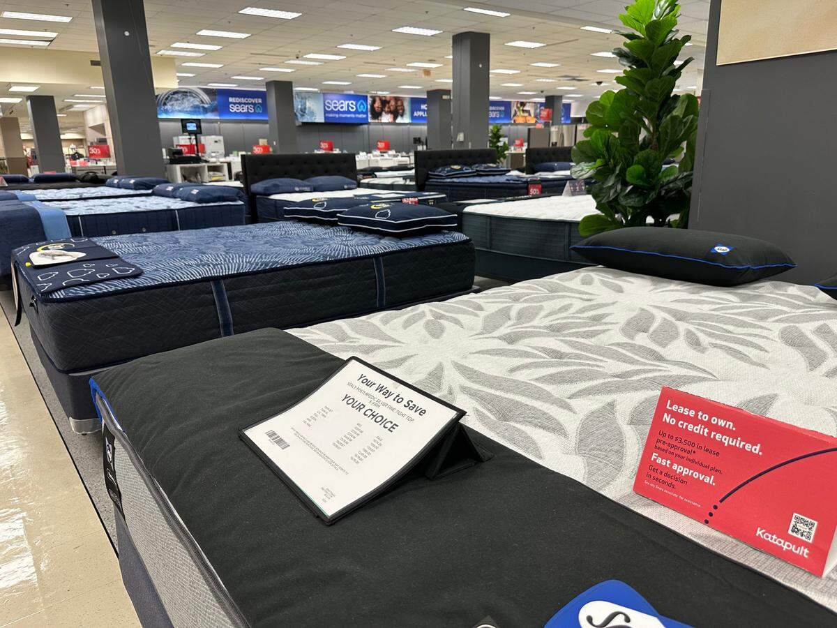 The home furnishings, bedding department at the last remaining Sears store in South Florida at 3655 SW 22nd Ave. in Miami on July 10, 2024