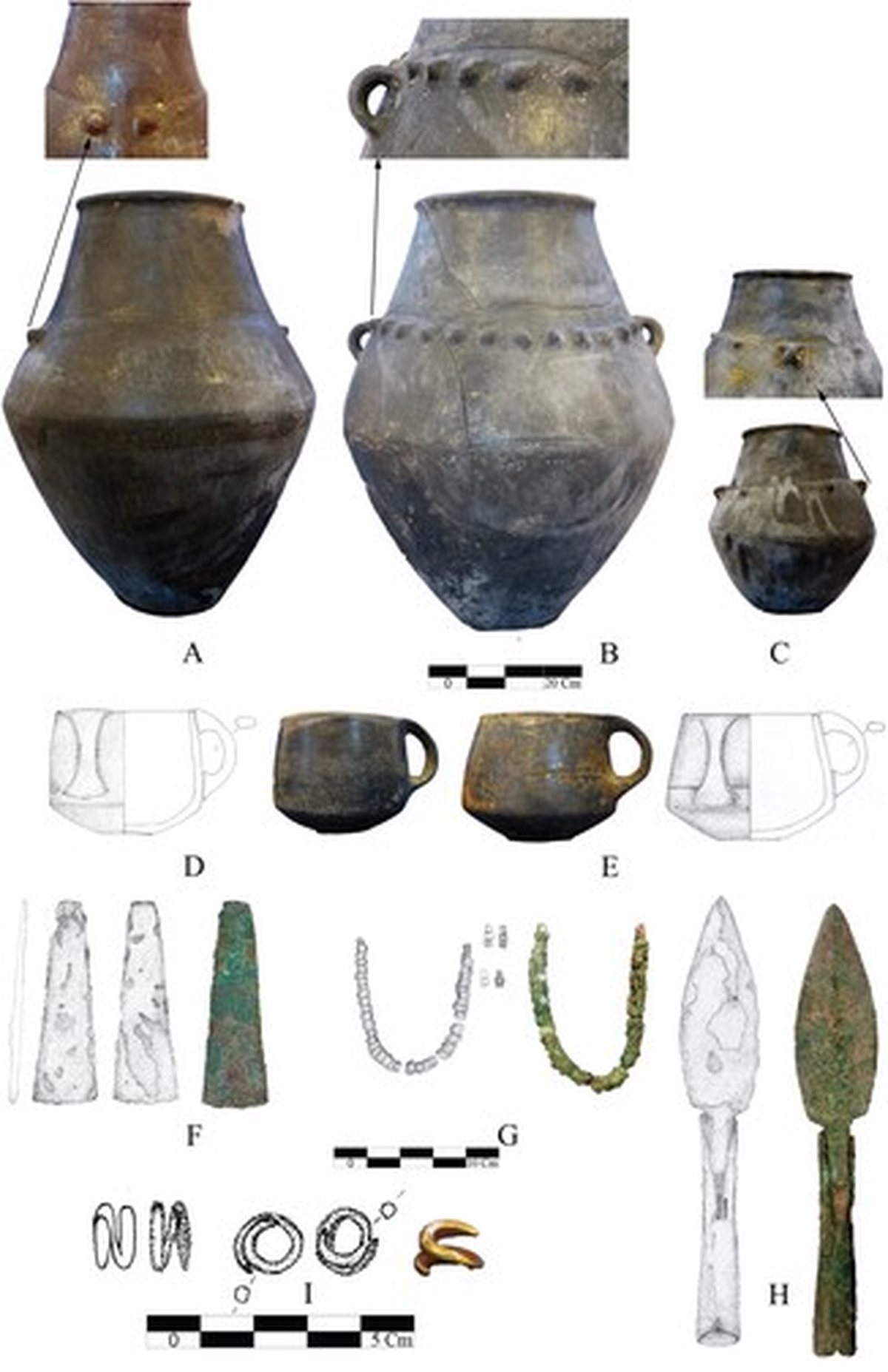 A pelvis was missing from the remains in the second tomb and interment jars were buried in its place.