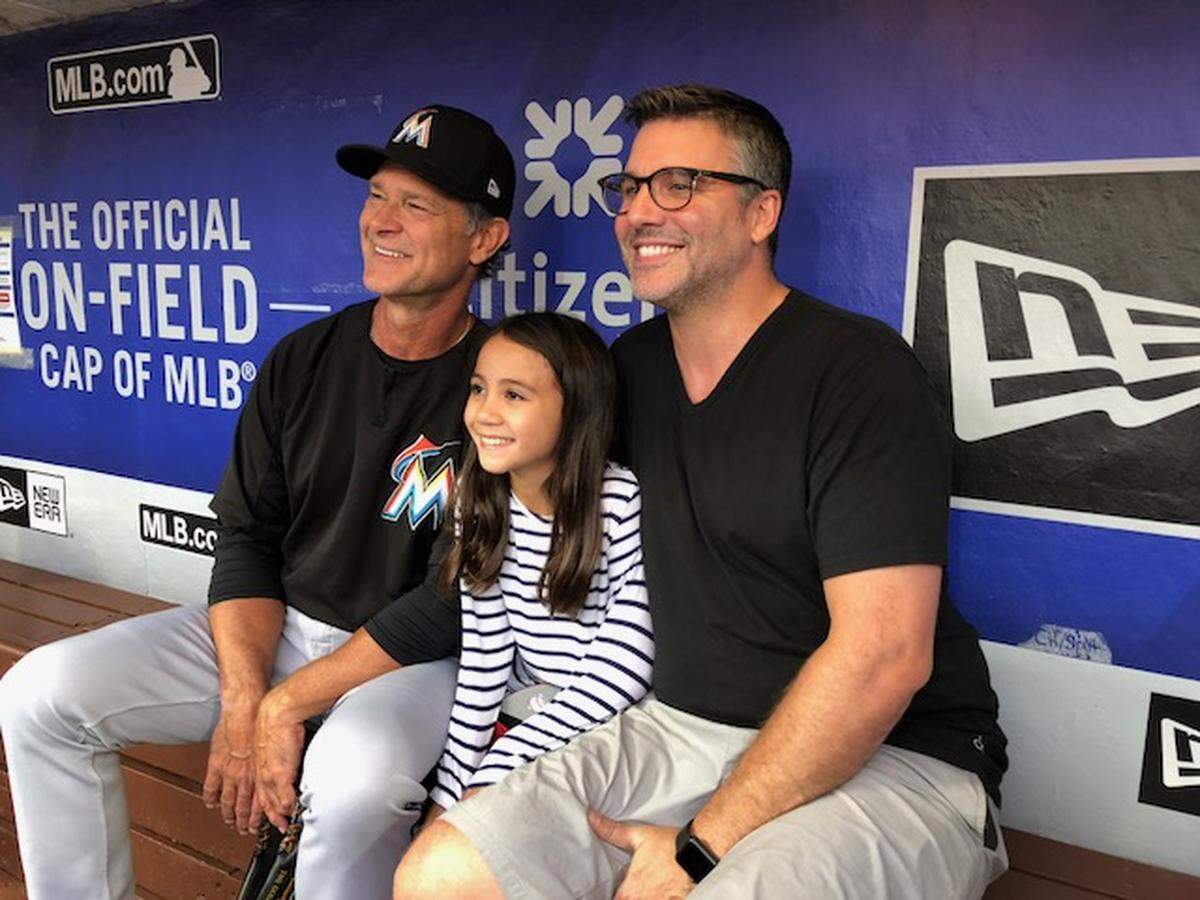 From left: Don Mattingly; Mattingly Handy and Jay Handy