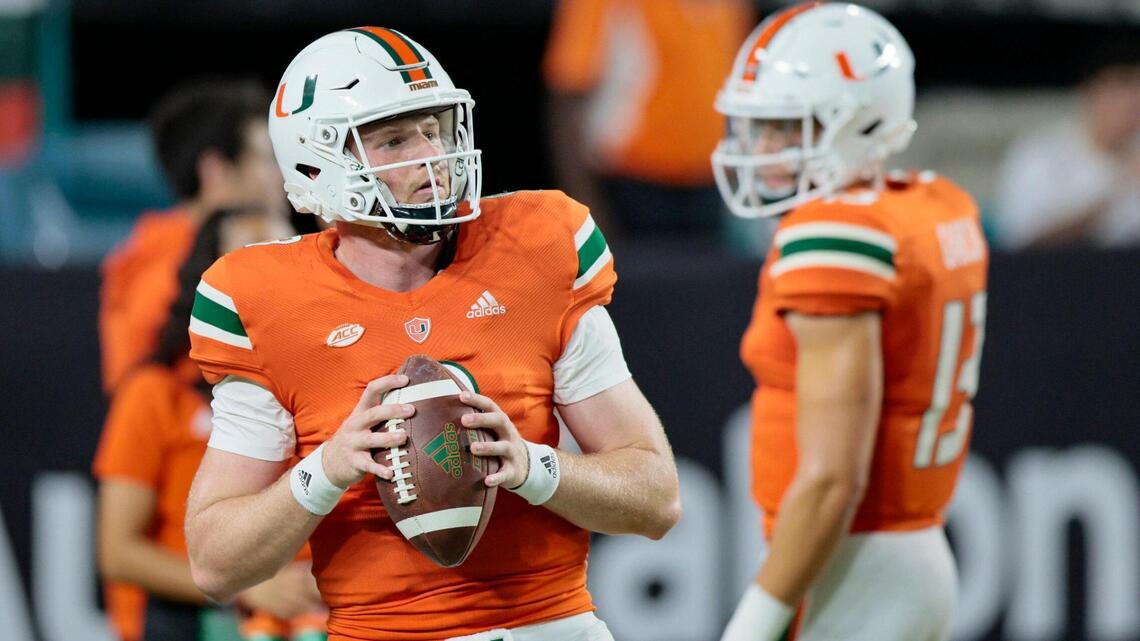 Miami Hurricanes QB Tyler Van Dyke starts against Florida State Seminoles