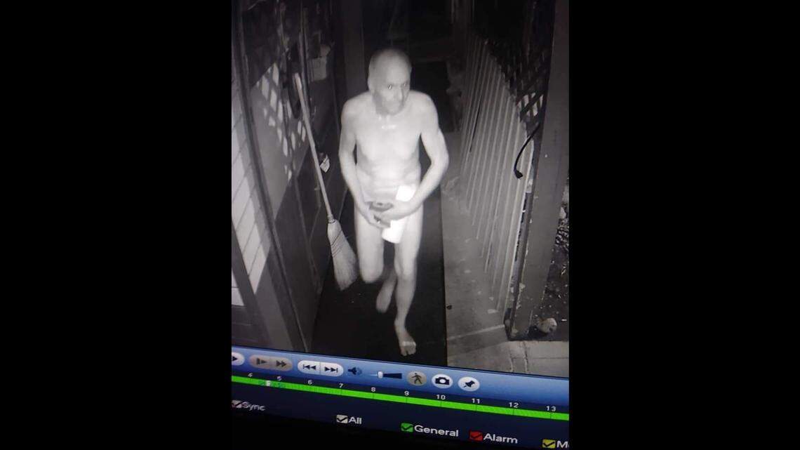 A man slipped in through the back of the Chattaway where he wandered around for over four hours. During that time he ate some Maruchan Instant Lunch ramen, removed all of the items from a shed and got naked.