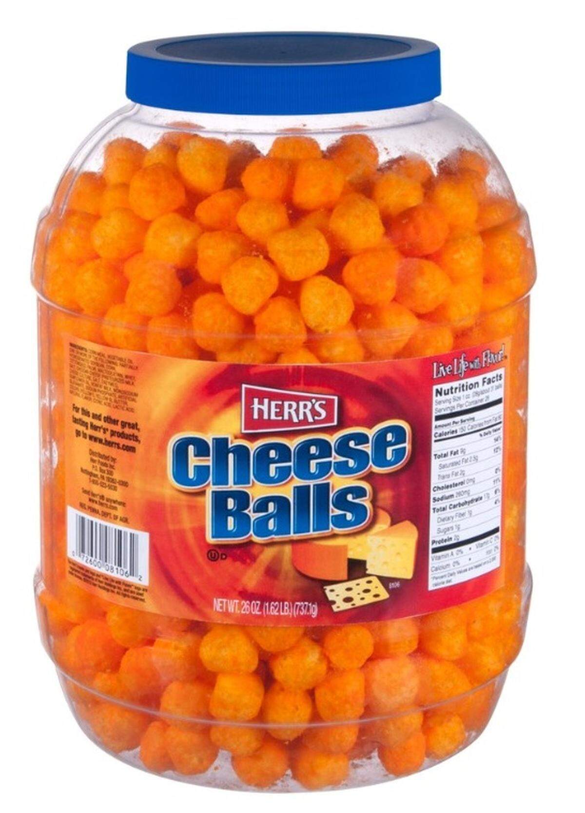 A 26-ounce jar of Herr’s Cheese Balls. A Florida black bear cub got its head caught in an empty container of the snack that had been discarded in September 2018.