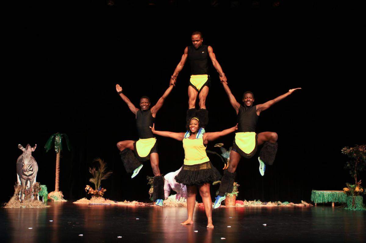 Performance of Kenya Safari Acrobats. The touring group’s owner, Karen Makange, struggled to get her Paycheck Protection Program loan forgiven.