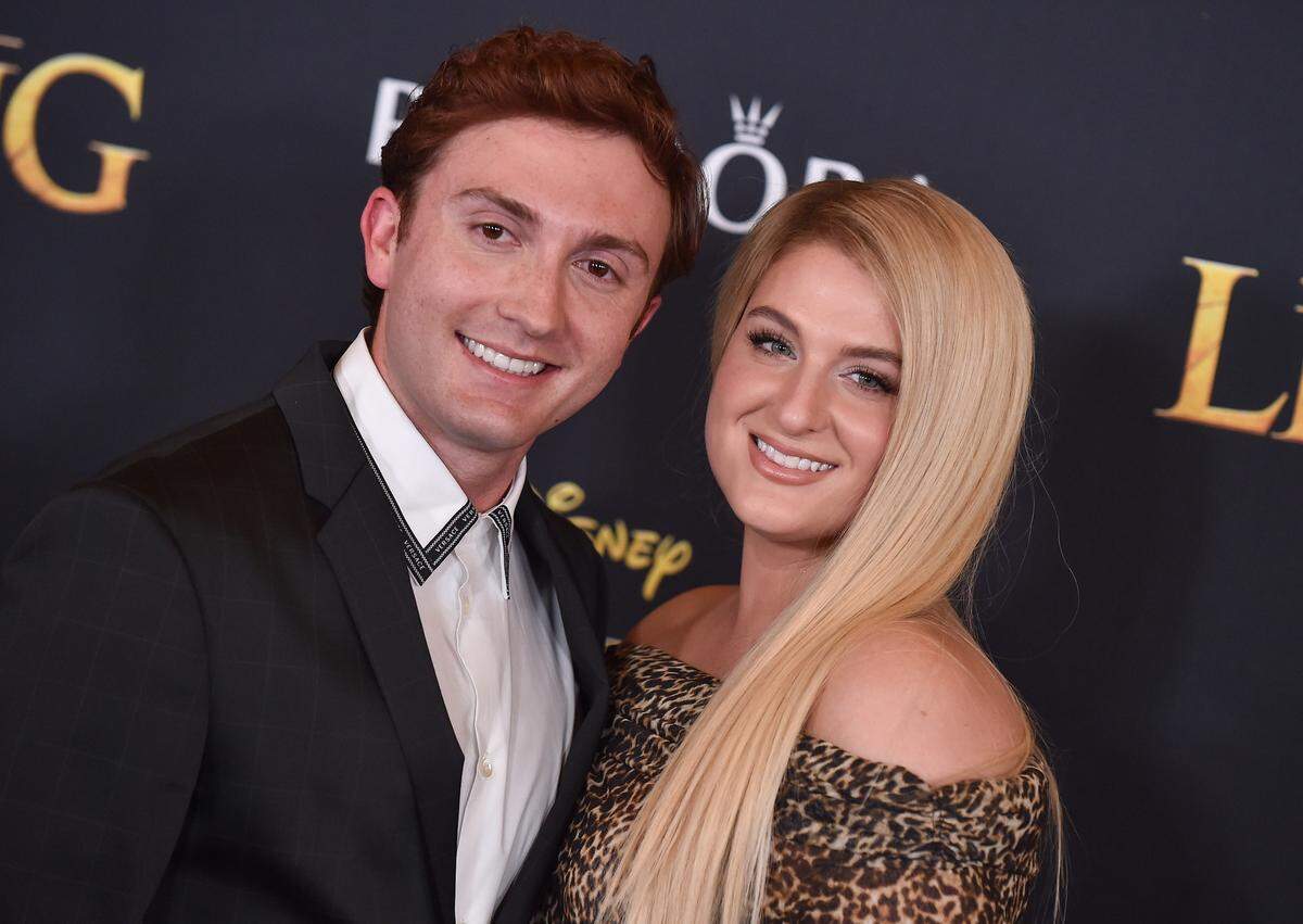 meghan trainor with husband daryl sabara