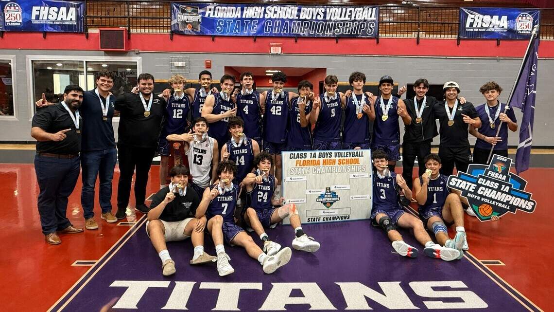 True North survives marathon match to win first state boys’ volleyball title