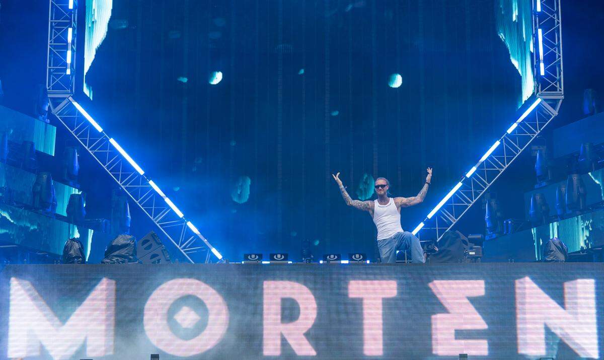 MORTEN performs during Ultra Music Festival’s 25th anniversary at Bayfront Park on Saturday, March 29, 2025, in downtown Miami, Fla.