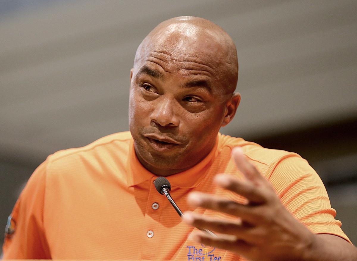 Cuban baseball icon Orlando “El Duque” Hernandez expresses his opposition to a soccer stadium complex as proposed by David Beckham and Jorge Mas on what is now Melreese Country Club.