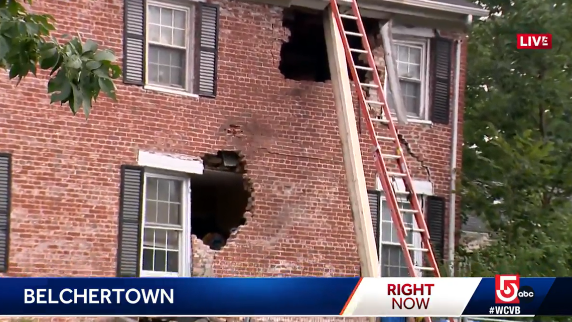 A 19-year-old from New Hampshire died in a crash in Belchertown, Massachusetts, when his car went airborne, sending the engine through the second story of a home.