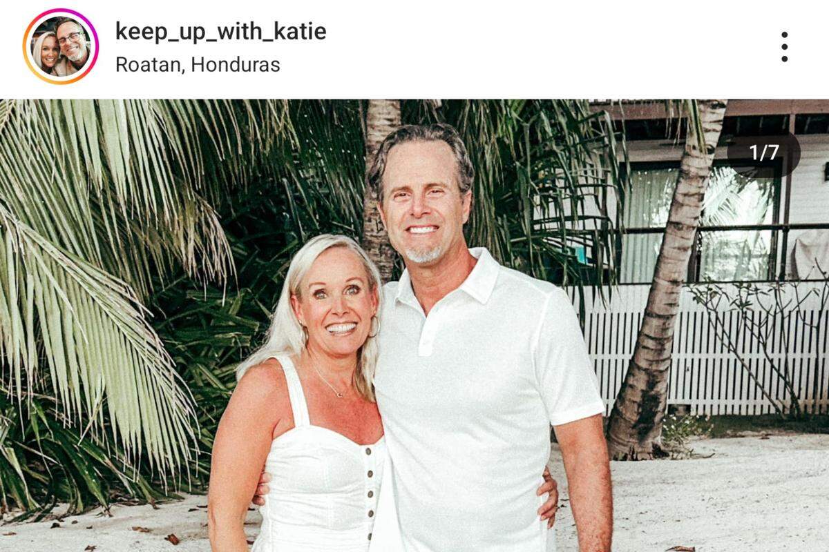 katie peterson grandmother with husband on vacation