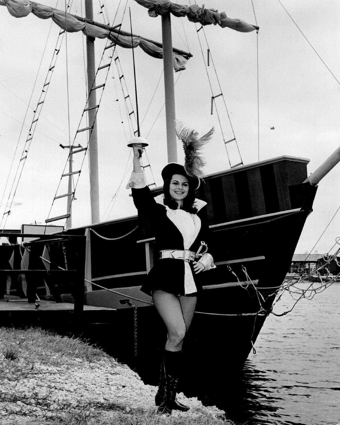 A greeter at Pirates World.