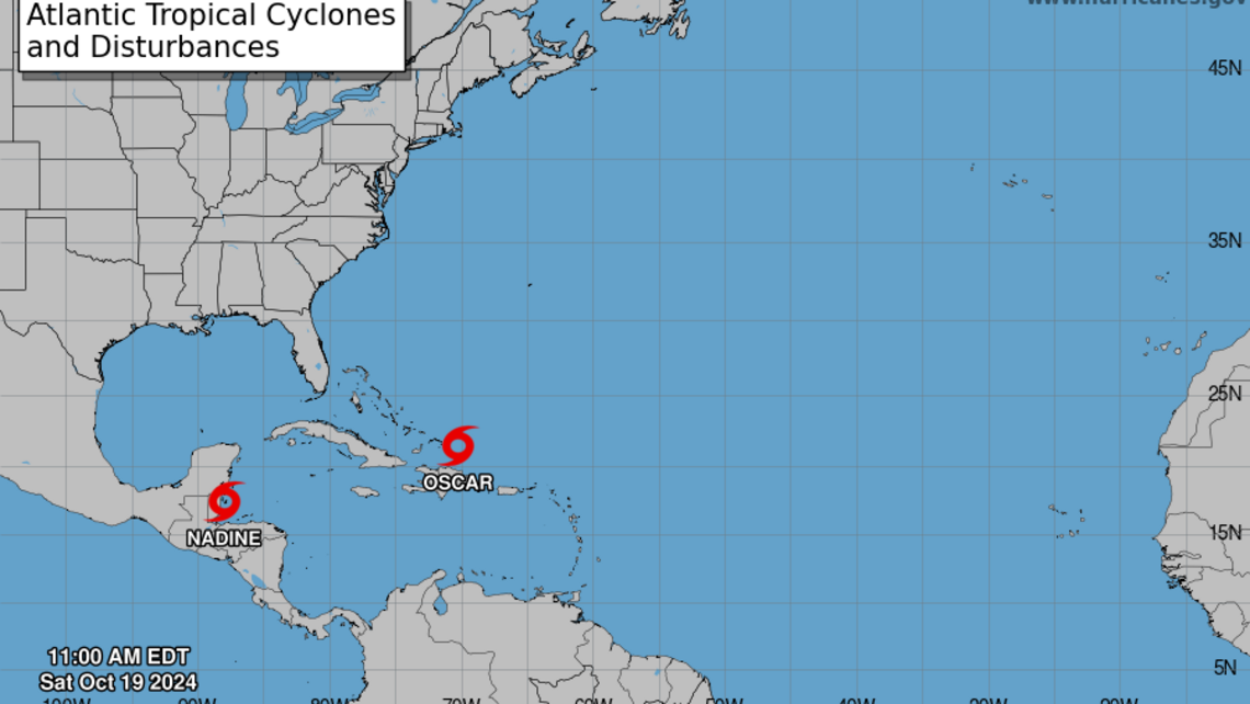 Se forma el huracán Oscar y se pronostican copiosos aguaceros y fuertes vientos en el Caribe