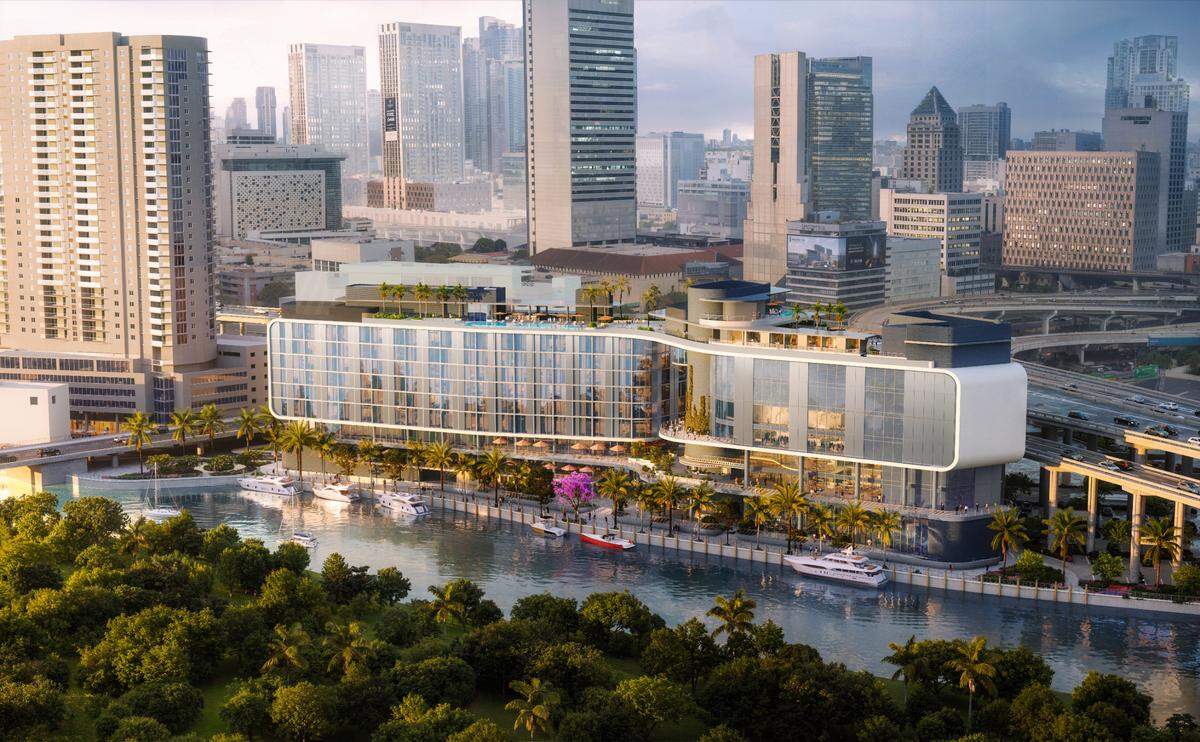 Rendering of planned Riverside Wharf Miami