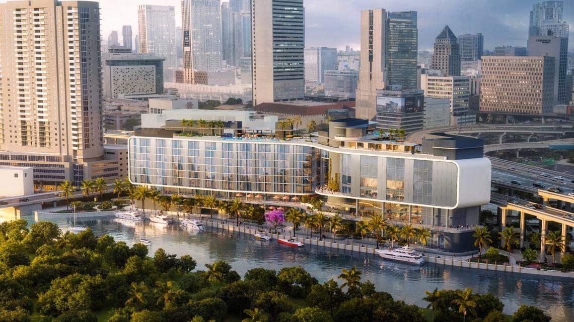 Rendering of planned Riverside Wharf Miami