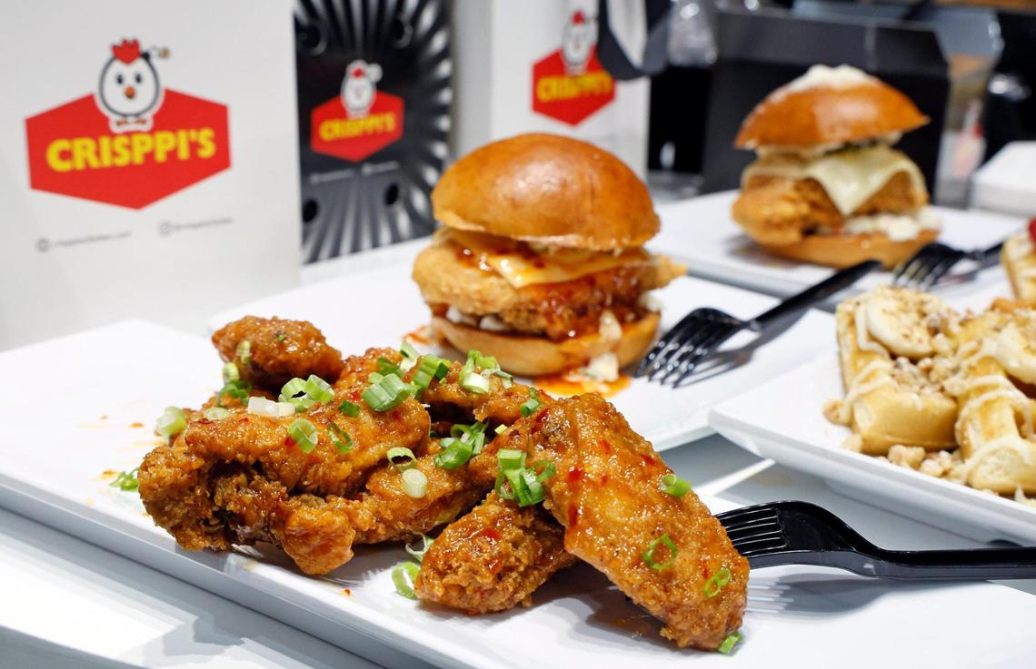 Some of the food at Crisppi’s Chicken in Miami, Florida on Friday, July 11, 2025.