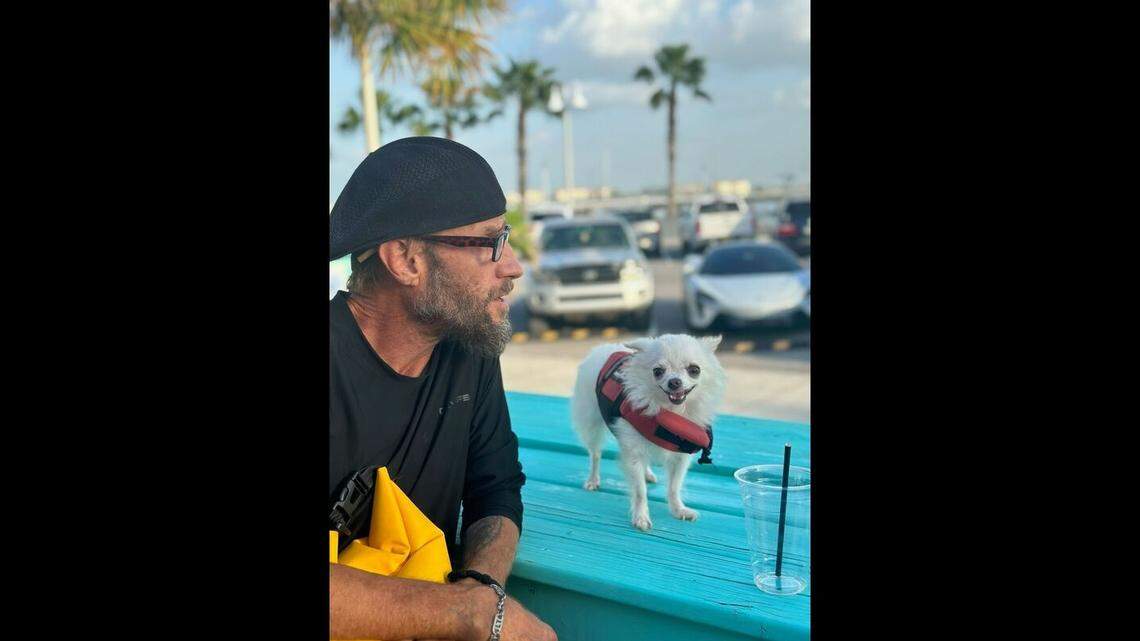 The body of Brian Clough was found inside his boat after Hurricane Debby passed Monday, Aug. 5, the Gulfport Police Department says. His dog survived.