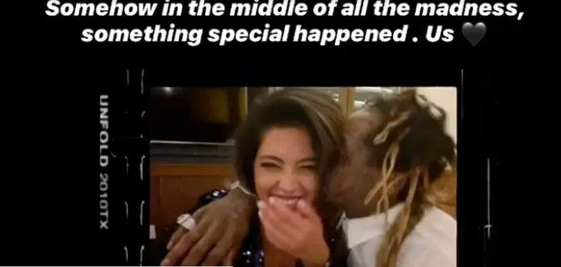 Denise Bidot and Lil Wayne on Instagram Stories