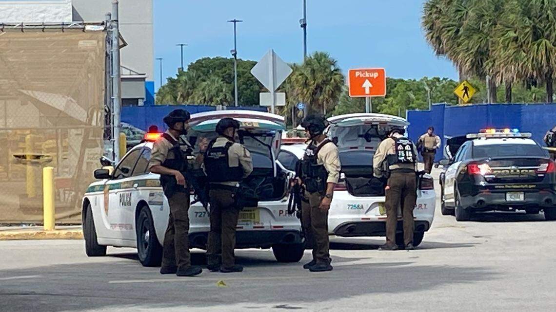 Police and Miami-Dade Fire Rescue have rushed to a Walmart in Florida City, south of Miami proper, as a possible shooting may have occurred.