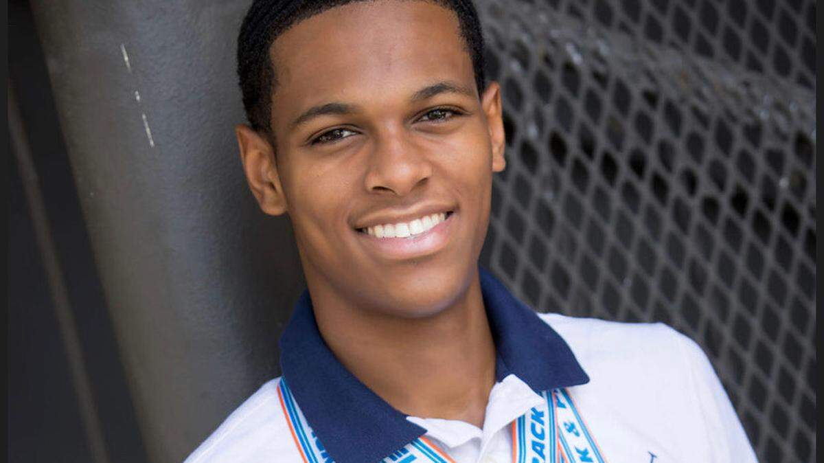 Cardinal Gibbons standout hurdler Craig (C.J.) Saddler II.
