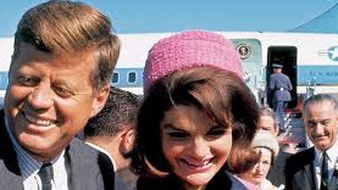President John F. Kennedy and first lady Jackie Kennedy arrive at Love Field on Nov. 22, 1963.