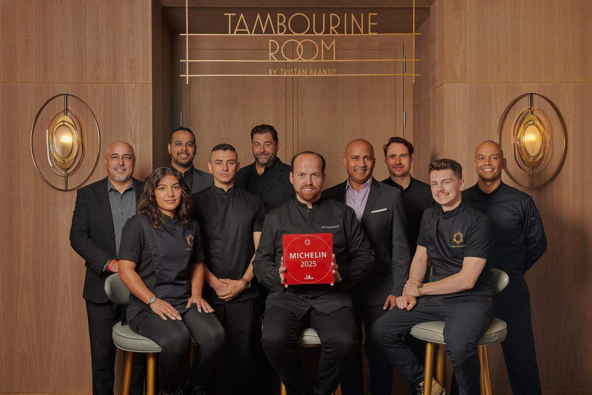 The culinary team at Tambourine Room, which has just reopened in Miami Beach at the Carillon Wellness Resort.