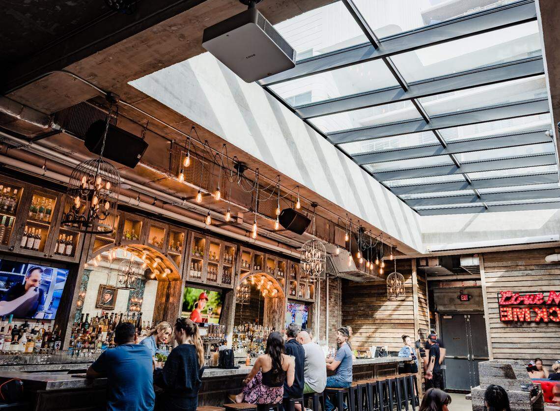 The lounge at the new Bodega Taqueria y Tequila in Coconut Grove.