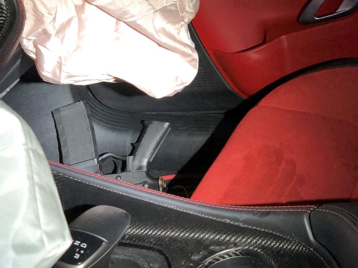 Miami-Dade Police say this assault rifle was found inside the vehicle that was driven by teen Vito Corleone-Vinisee, 15, who is in critical condition after being shot by a police officer.