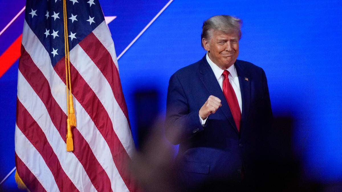 Former President Donald J. Trump arrives before speaking at the Conservative Political Action Conference, CPAC 2023, at the Gaylord National Resort & Convention Center at National Harbor, Maryland, on March 4, 2023.