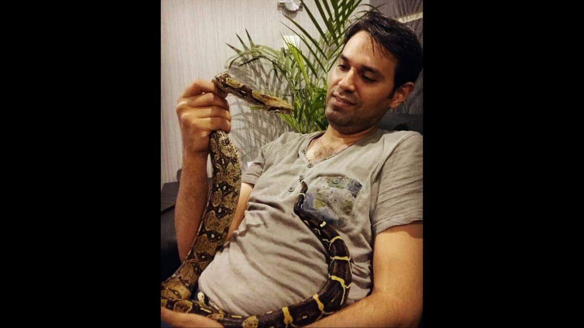 Mohammad Asghari is one of 2600 applicants seeking to become a python removal agent. A native of Iran, Asgihari owns 70 pythons and has long dreamed of working with snakes professionally. He is currently an electrical engineer.