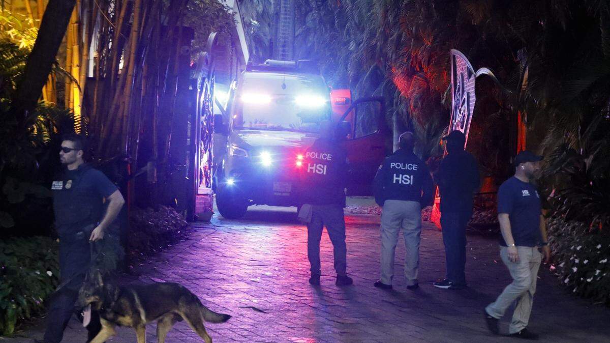 Feds’ raid on Diddy’s Miami Beach mansion goes into the night in sex-trafficking probe