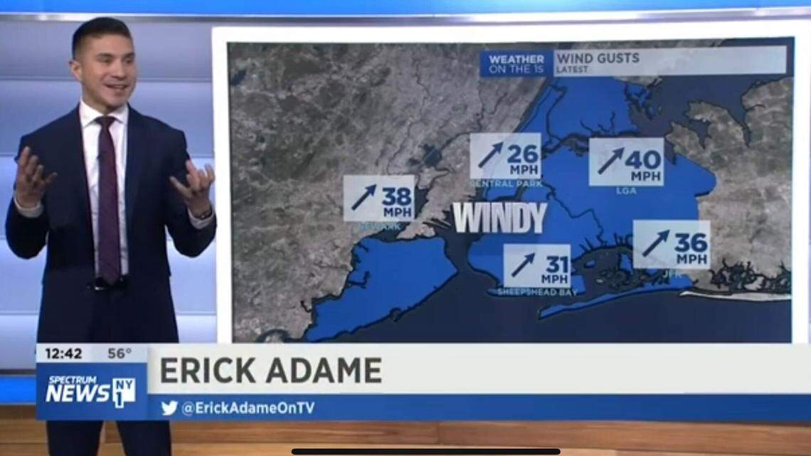 A former New York weatherman was fired from Spectrum News NY1 after appearing on an adult webcam website, he says. Erick Adame issued an apology on Instagram.