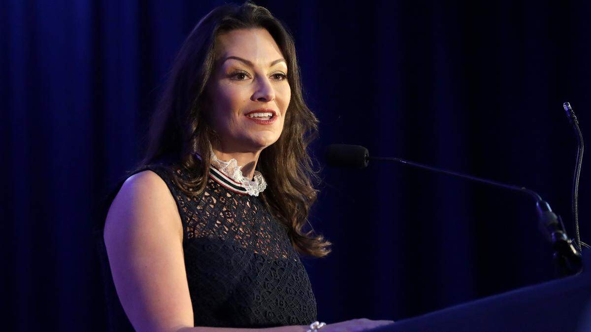 Florida Commissioner of Agriculture-elect Nikki Fried speaks during a military and law enforcement appreciation event, Monday, Jan. 7, 2019, in Tallahassee.