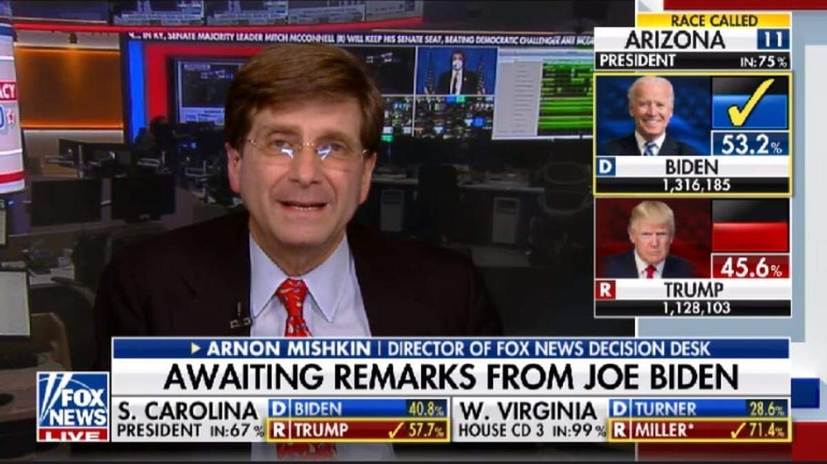 Arnon Mishkin, of Fox News, called Arizona for Joe Biden on Tuesday Upset ensued.