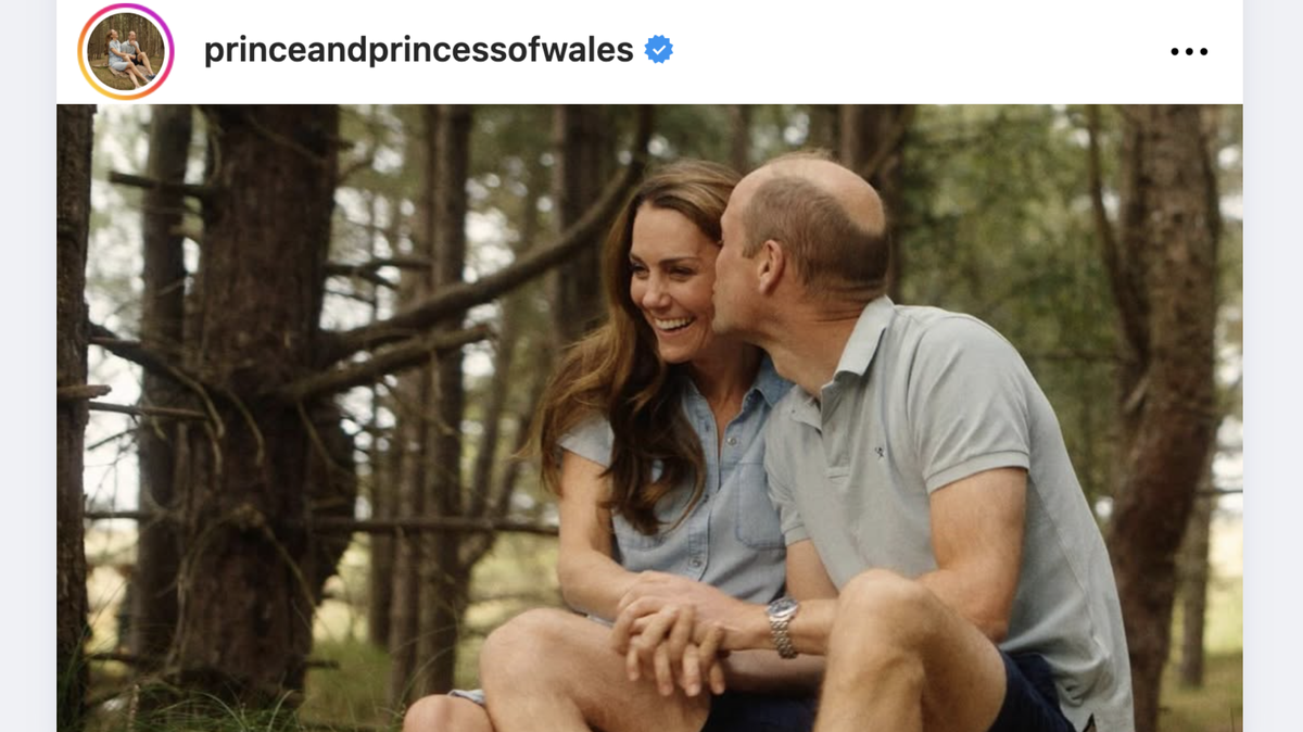 Kate Middleton shares three-word quip about her son and her degree while out with husband Prince William.