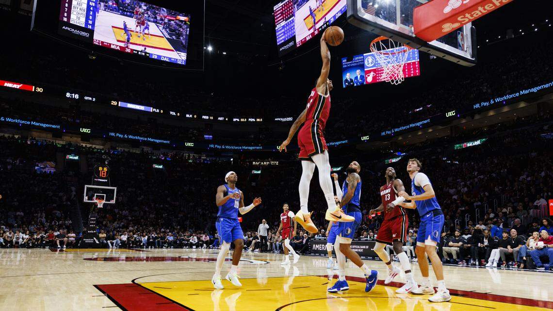 Heat’s Keshad Johnson named a participant in NBA’s dunk contest. Details