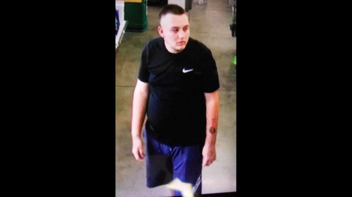 Surveillance video still of the man Volusia County Sheriff’s Office says took a Red Cross donation jar from a 7-Eleven