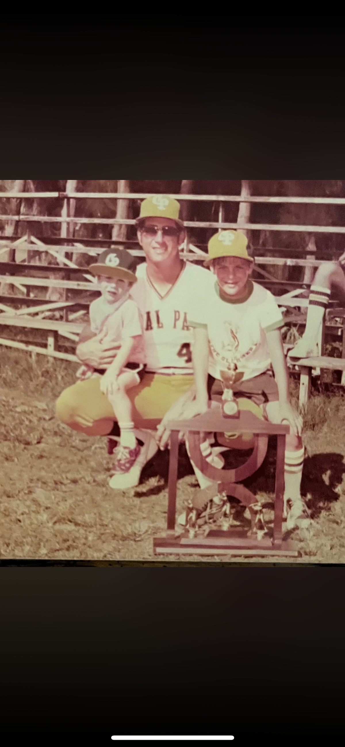 Legendary baseball coach Steve Hertz, seen here while coaching at Miami Coral Park High School with his sons, Darren and Jeff. Hertz died last week at age 80.