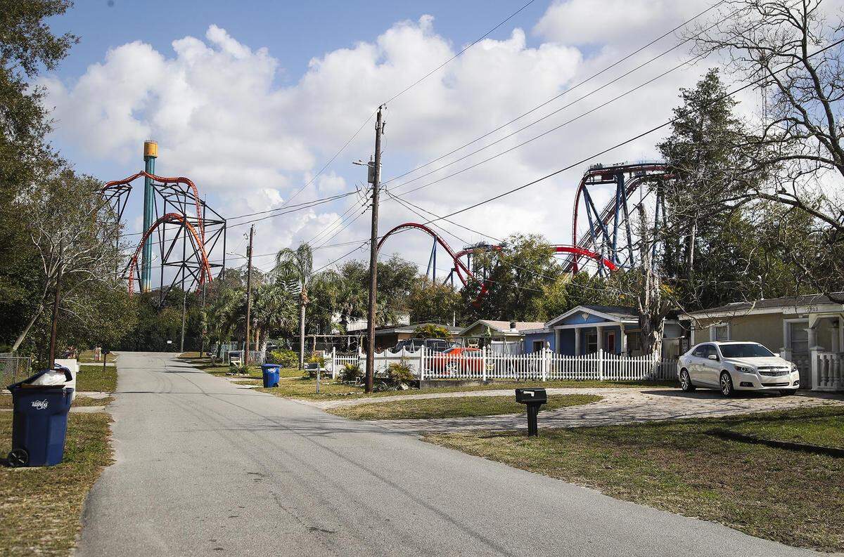View of Busch Gardens from Tampa neighborhood in which companies tied to Lafayette Real Estate own homes.
