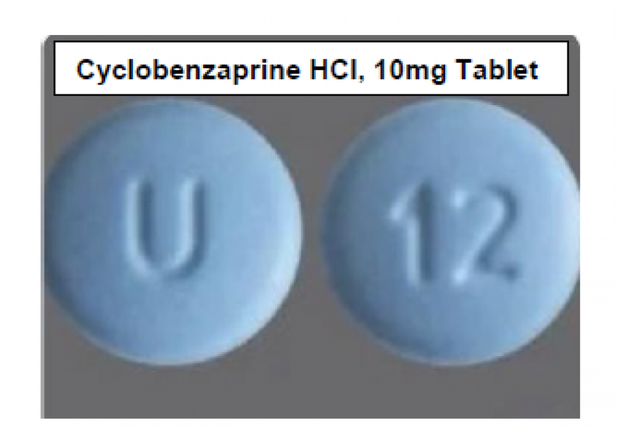 Cyclobenzaprine HCl 10 mg tablets.