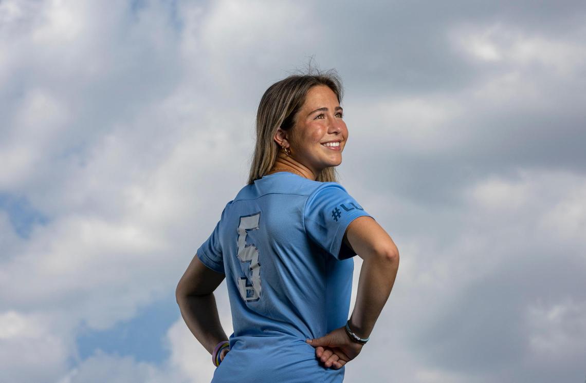Coco Aguilar, Our Lady of Lourdes Academy, Soccer. All-Dade players photographed at A.D. Barnes Park on Tuesday, March 6, 2022, in Miami, Fla.