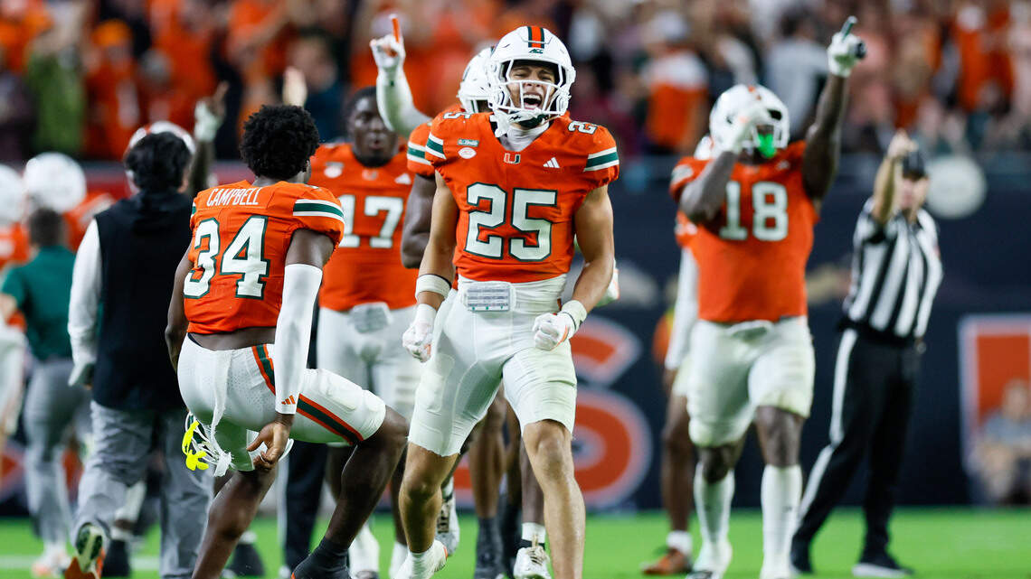 Miami Hurricanes are No. 1 in AP poll for first time since 2002