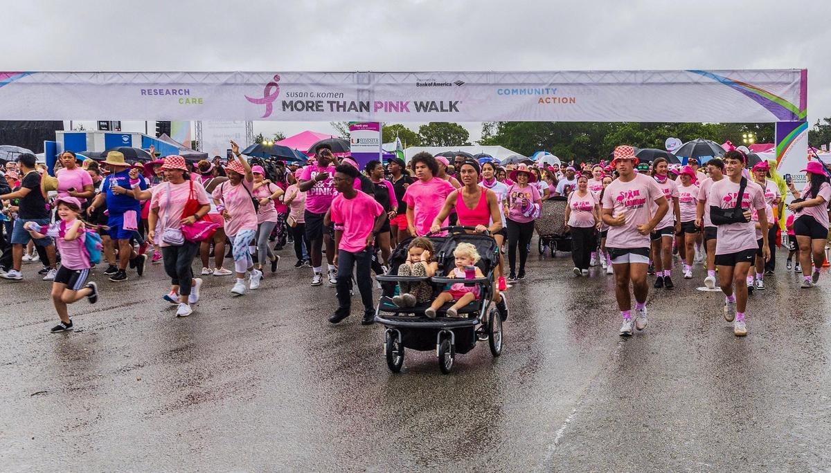 Thousands of people including families with kids, breast cancer survivors, co-survivors, individuals living with metastatic breast cancer, etc, joined the 2023 Susan G. Komen Miami more than pink walk at the Amelia Earhart Park in Hialeah to Help End Breast Cancer during Breast Cancer Awareness Month, on Saturday, October 14, 2023.